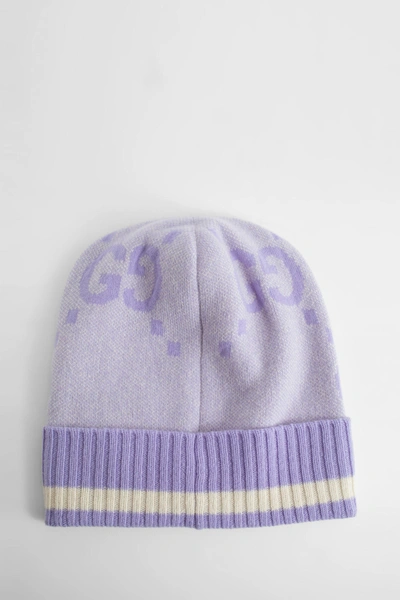 Shop Gucci Woman Purple Hats