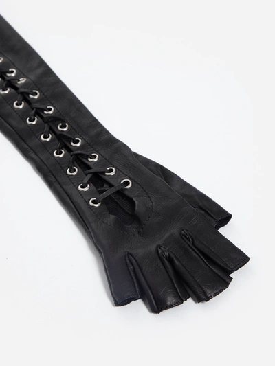 Shop Manokhi Woman Black Gloves