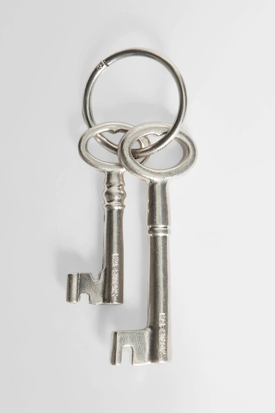 Shop Raf Simons Man Silver Keychains
