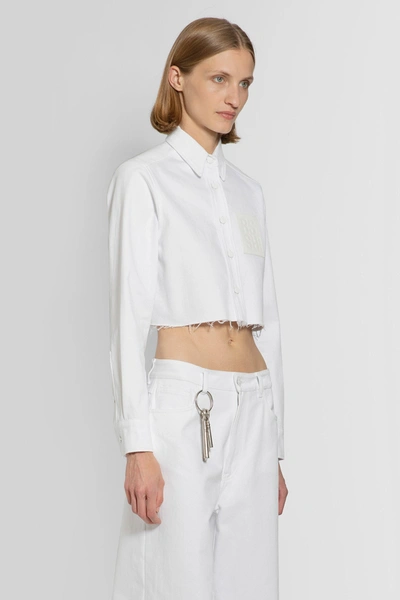 Shop Raf Simons Woman White Shirts
