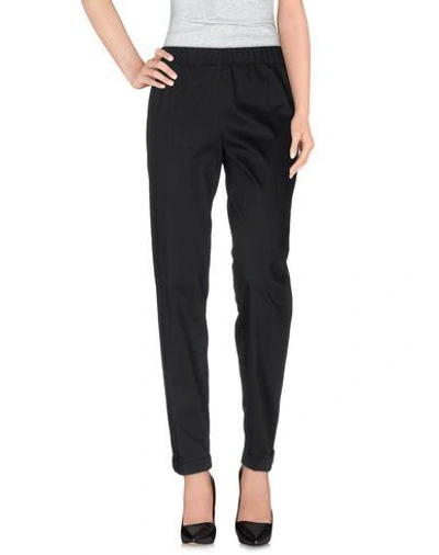 Shop P.a.r.o.s.h Casual Pants In Black