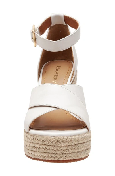 Shop Lisa Vicky Gemi Platform Wedge Sandal In White