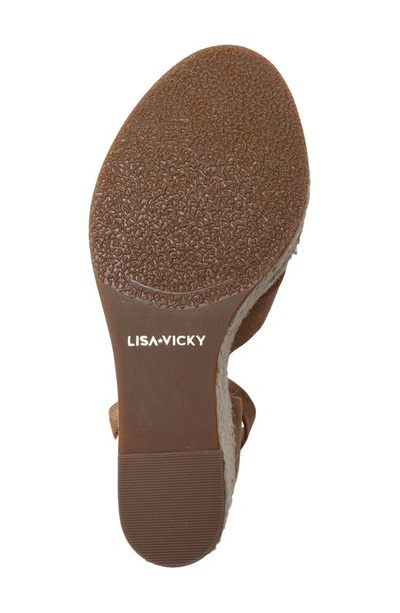 Shop Lisa Vicky Gemi Platform Wedge Sandal In Cognac