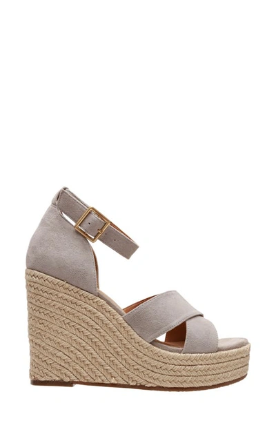 Shop Lisa Vicky Gemi Platform Wedge Sandal In Light Grey