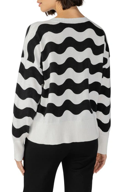 Sanctuary Forever Favorite Cotton Blend Sweater In Wave Strip