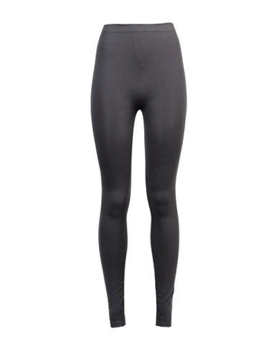 Shop Wolford Leggings In Steel Grey