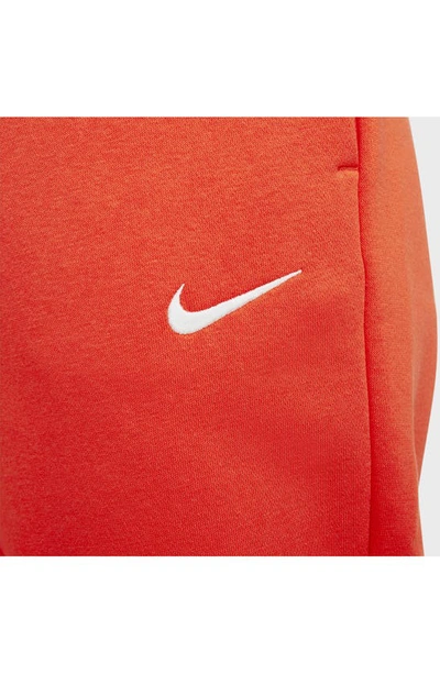 Shop Nike Sportswear Phoenix Fleece Sweatpants In Picante Red/ Sail