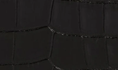 Shop Tom Ford Medium Maxi Croc Embossed Leather Shoulder Bag In Black