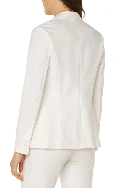 Liverpool Los Angeles Liverpool Fitted Knit Blazer In Vintage White
