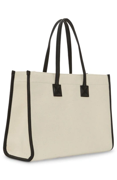 Shop Vince Camuto Saly Canvas Tote In Natural