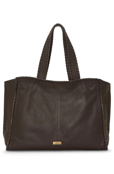 Shop Vince Camuto Nakia Tote In Rootbeer