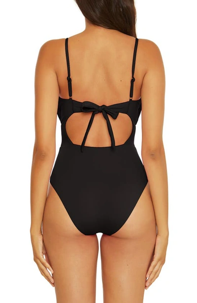 Shop Becca Santorini One-piece Swimsuit In Black