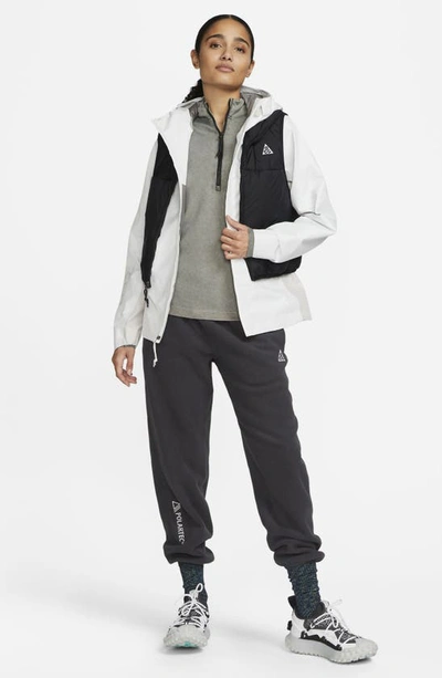 Shop Nike Acg Polartec® Wolf Tree Fleece Pants In Anthracite/ Summit White