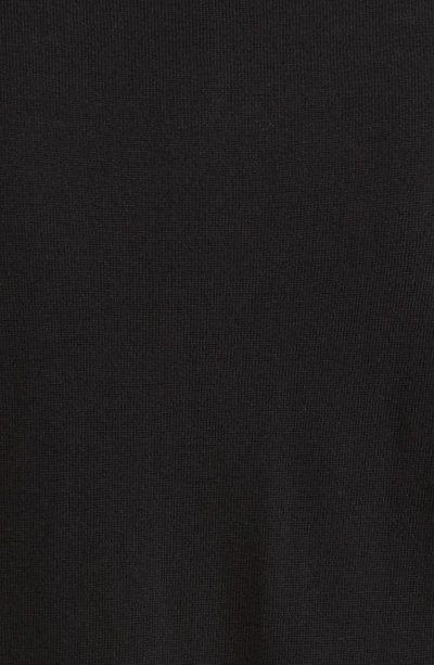 Shop Peter Millar Crown Soft Quarter Zip Merino Wool Blend Pullover In Black