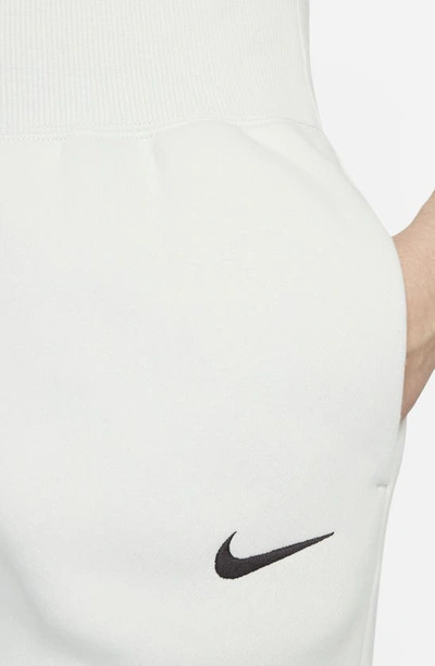 Shop Nike Sportswear Phoenix Fleece Sweatpants In Photon Dust/ Black