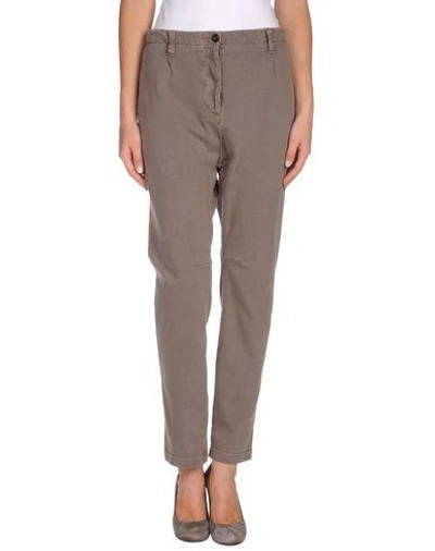 Shop Novemb3r Casual Pants In Dove Grey