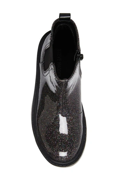 Steve Madden Jcliche Glitter Chelsea Boot In Black