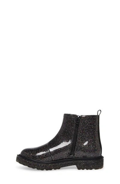 Shop Steve Madden Jcliche Glitter Chelsea Boot In Black