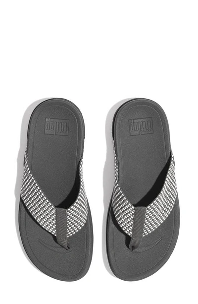 Shop Fitflop Surfa™ Flip Flop In Pewter Mix