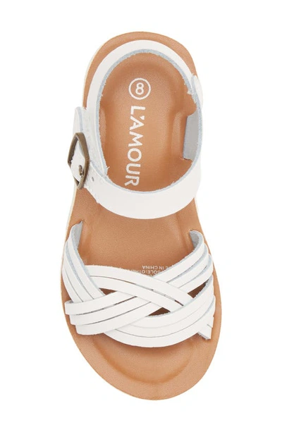 Shop L'amour Athena Sandal In White