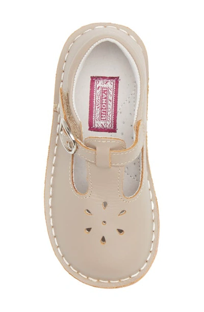 L'amour Joy Classic T-strap Shoe In Almond
