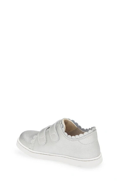 Shop L'amour Caroline Scallop Sneaker In Silver