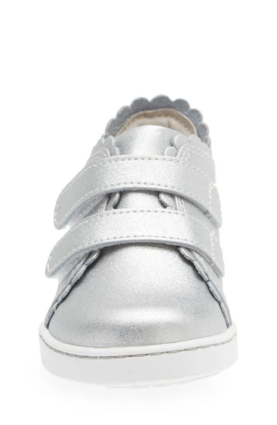Shop L'amour Caroline Scallop Sneaker In Silver