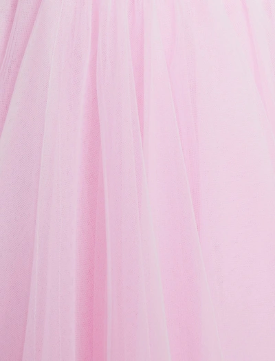 Shop Bcbgmaxazria Katherine Tulle Evening Gown In Pink Rose