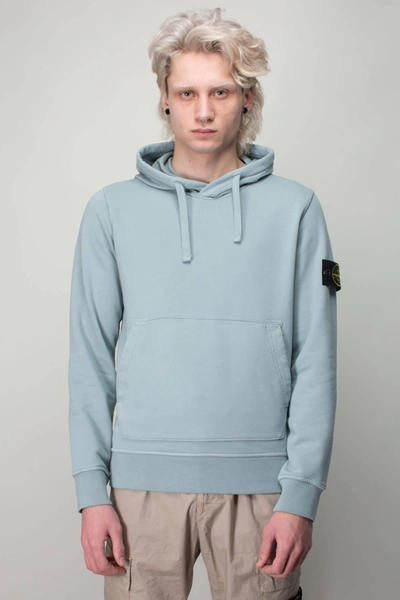 Stone Island Blue Crewneck Sweatshirt In Azzurro | ModeSens