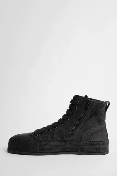 Shop Ann Demeulemeester Man Black Sneakers