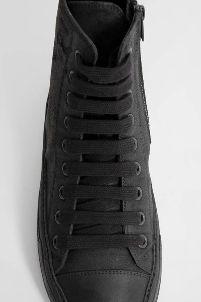 Shop Ann Demeulemeester Man Black Sneakers