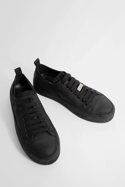 Shop Ann Demeulemeester Man Black Sneakers