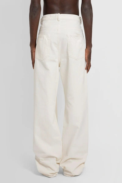 Shop Ann Demeulemeester Man Off-white Jeans