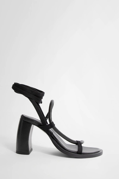 Shop Ann Demeulemeester Woman Black Sandals