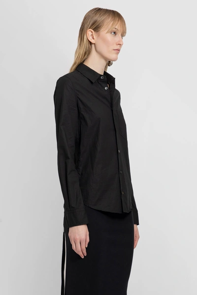Shop Ann Demeulemeester Woman Black Shirts