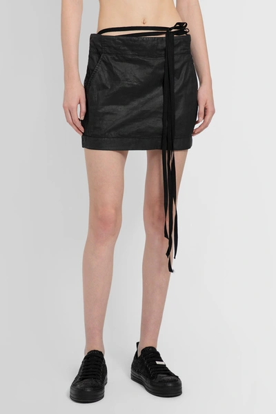 Shop Ann Demeulemeester Woman Black Skirts