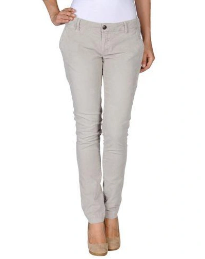 Shop Monocrom Casual Pants In Light Grey