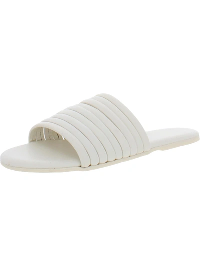 Shop Tkees Caro Womens Strappy Slip On Slide Sandals In White