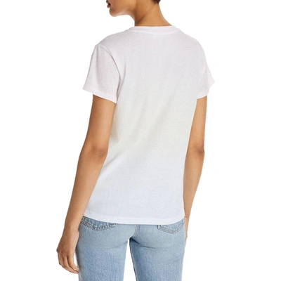 Shop Splendid Eloise Womens Ombre Cotton T-shirt In White