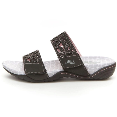 Shop Jbu By Jambu Spring 2020 Womens Faux Leather Slide On Flat Sandals In Black