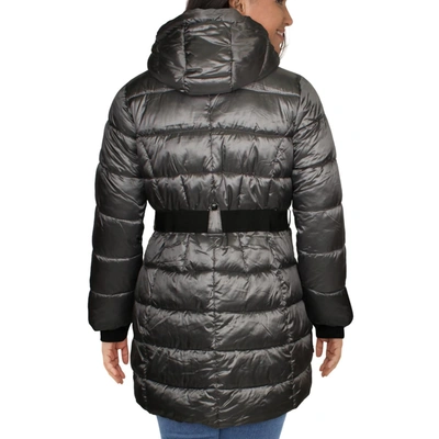 Shop Jessica Simpson Womens Water Resistant Lightweight Puffer Coat In Black