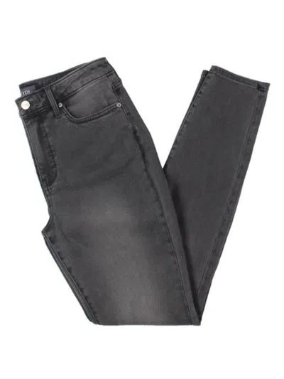 Nydj Ami Womens High Rise Crop Colored Skinny Jeans In Grey
