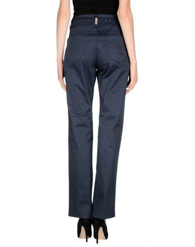 Shop Trussardi Jeans Casual Pants In Dark Blue