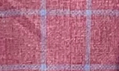 Tailorbyrd Windowpane Linen-blend Sportscoat In Nantucket Red