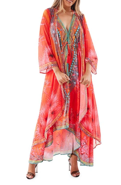 Shop Ranee's Ranees Bright Orange Tropical Duster