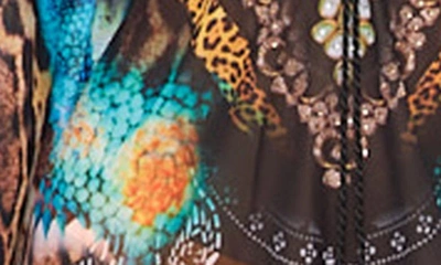 Ranee's Black Caftan In Black