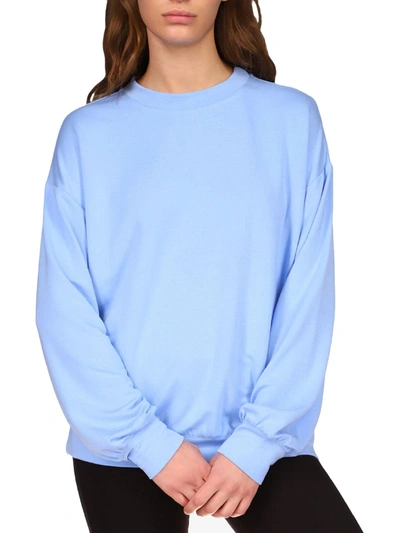 Shop Sanctuary Come Over Womens Comfy Cozy Sweatshirt In Blue