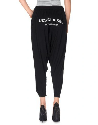 Shop Les Éclaires Cropped Pants & Culottes In Black