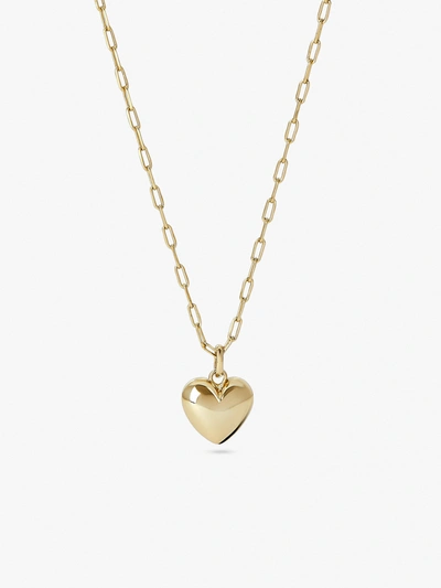 Shop Ana Luisa Puffed Heart Necklace In Gold