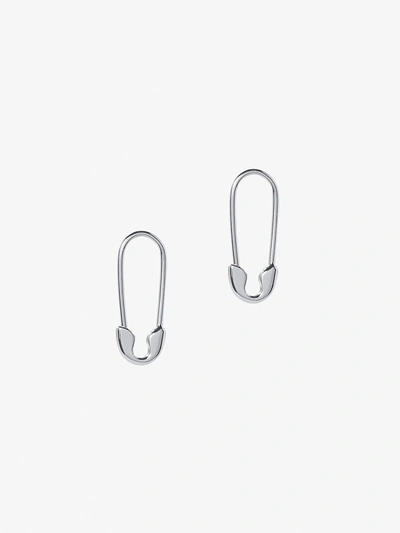 Shop Ana Luisa Safety Pin Earrings In Silver